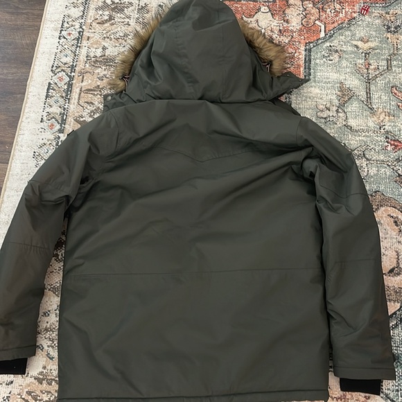 Ben Sherman Heavy Winter Jacket Coat Dark Green Size Medium - Picture 8 of 10